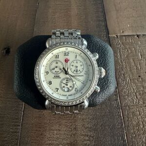 Michele CSX36 Diamond Stainless Steel Chronograph Watch